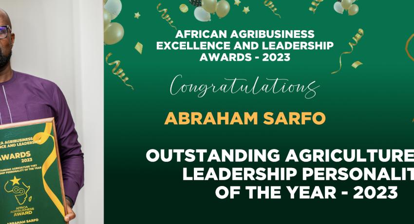 Outstanding Agriculture TVET Leadership Personality of the year - 2023