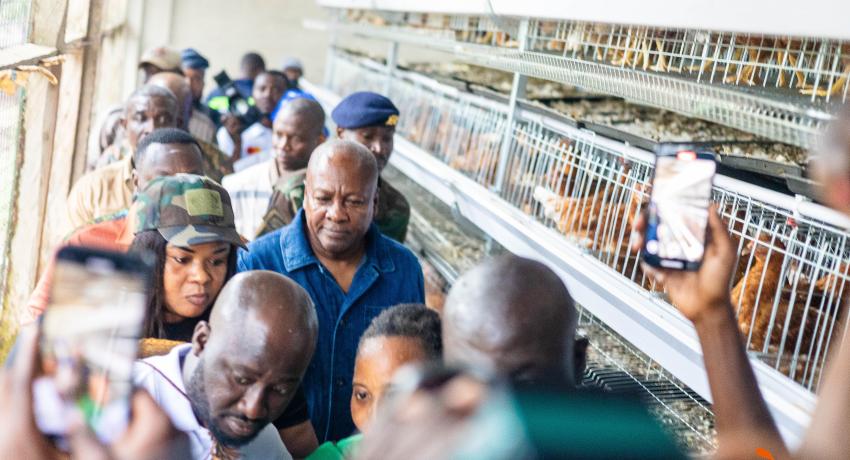 *President Mahama Visits NSA Poultry Farm at Papao [Photos]*